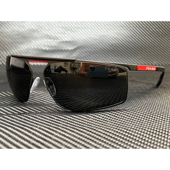 Prada Matte Black Men's 59mm Sunglasses - Picture 1 of 4